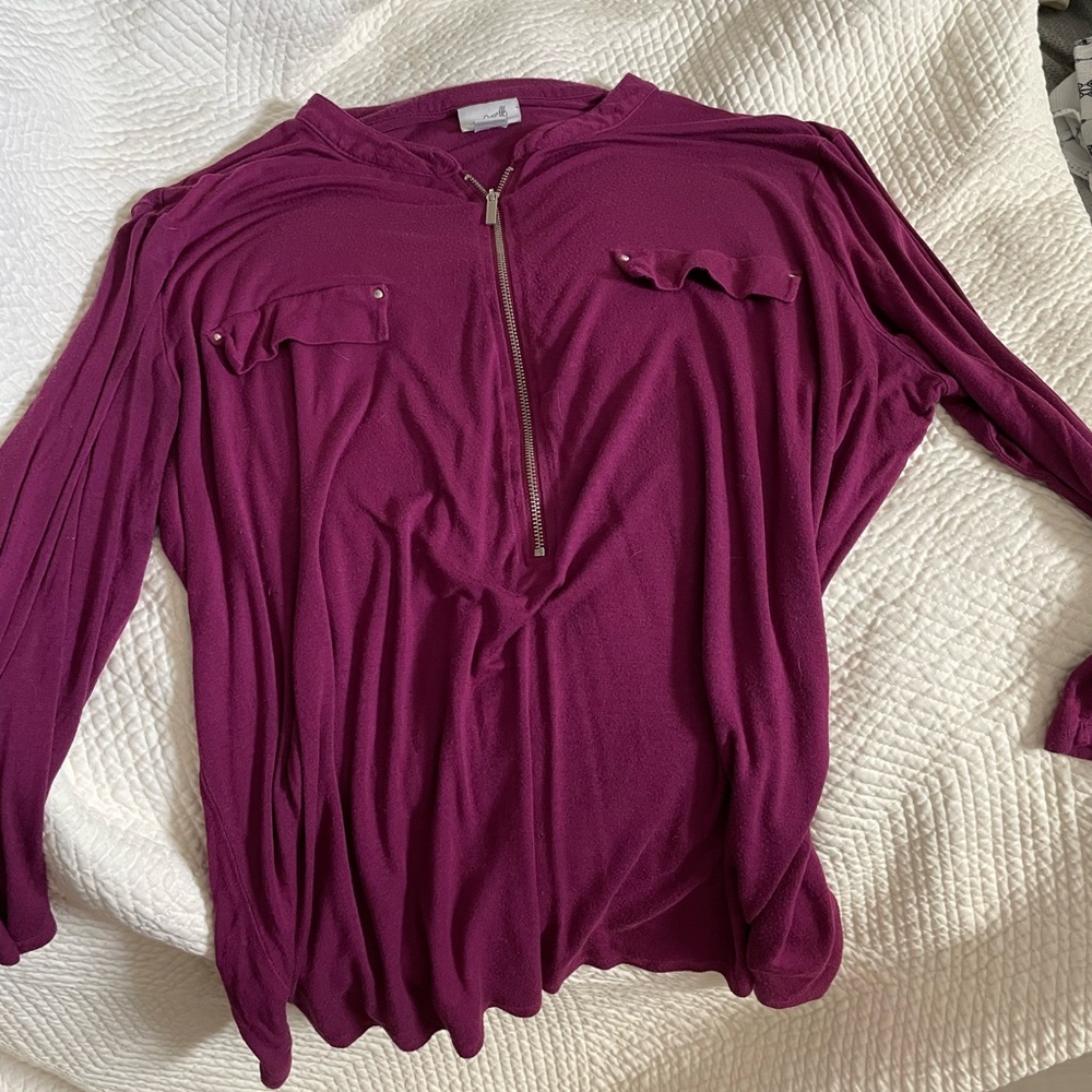 Half zip shirt!